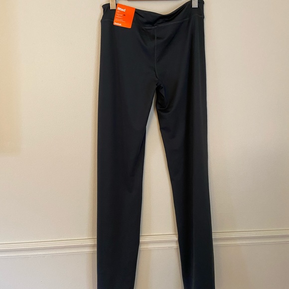 Reebok Dark Charcoal Grey Yoga Pants Flare Leggings - Picture 5 of 5